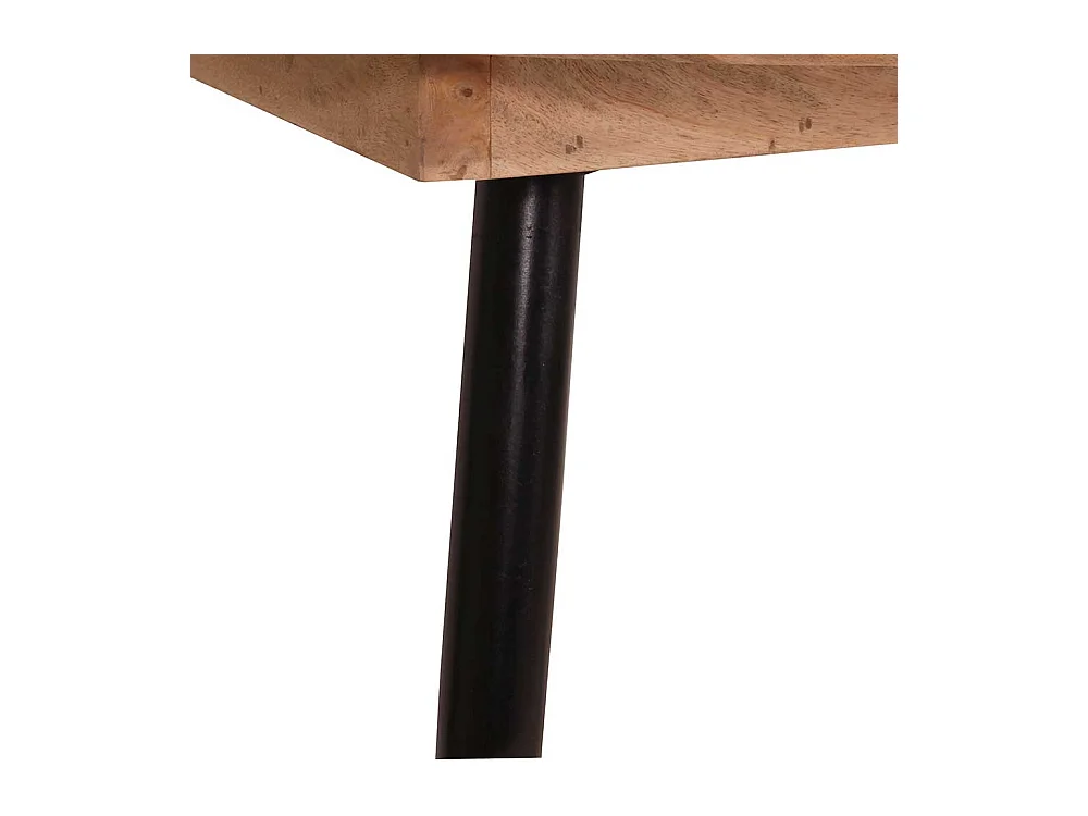 aus Mangobaum Massivholz und Metall Retrostil