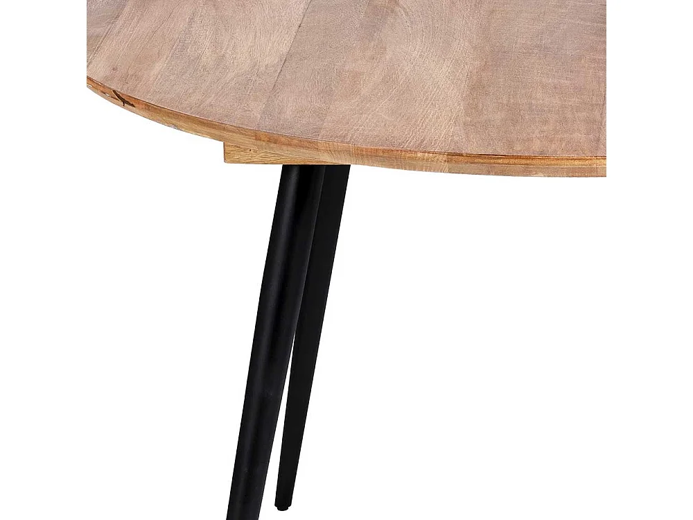 aus Mangobaum Massivholz und Metall Retrostil