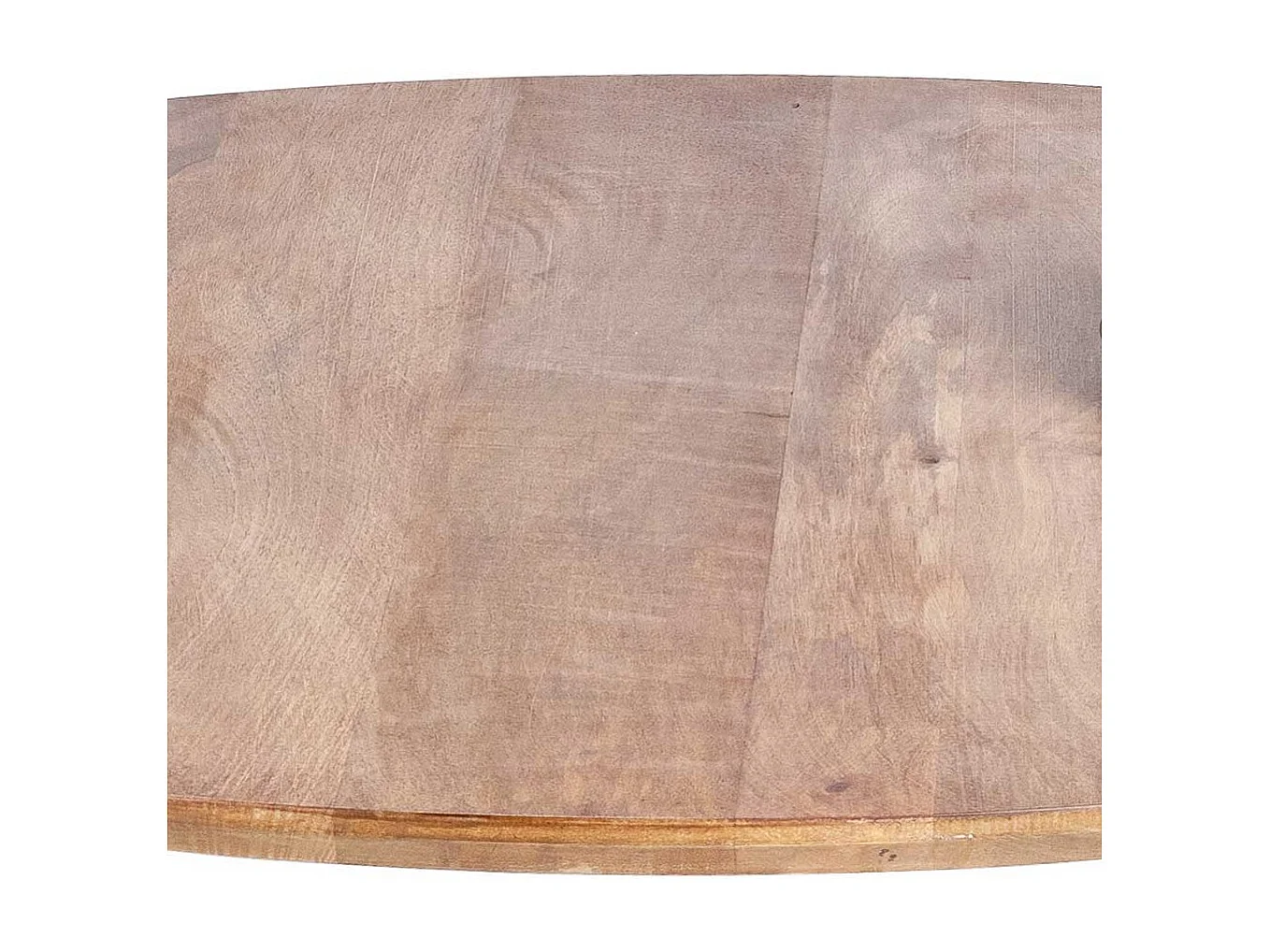 aus Mangobaum Massivholz und Metall Retrostil