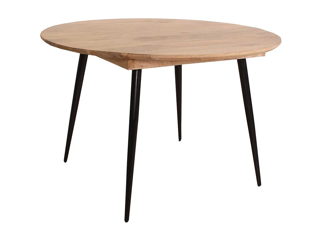 aus Mangobaum Massivholz und Metall Retrostil