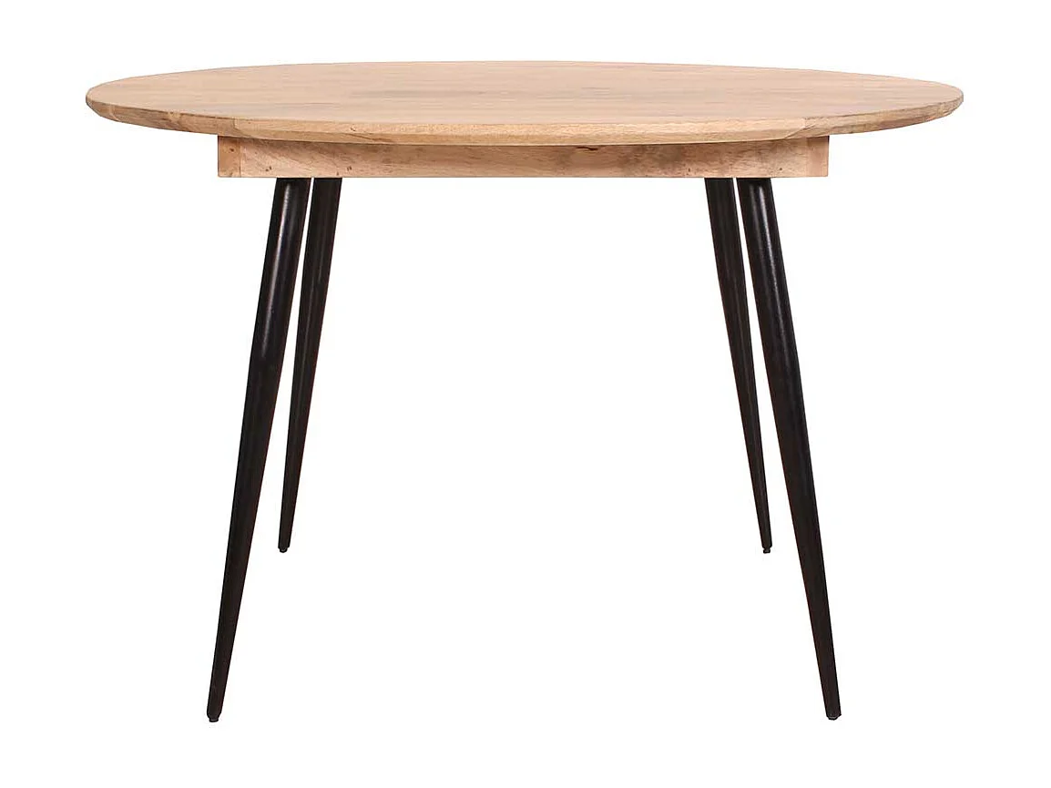 aus Mangobaum Massivholz und Metall Retrostil