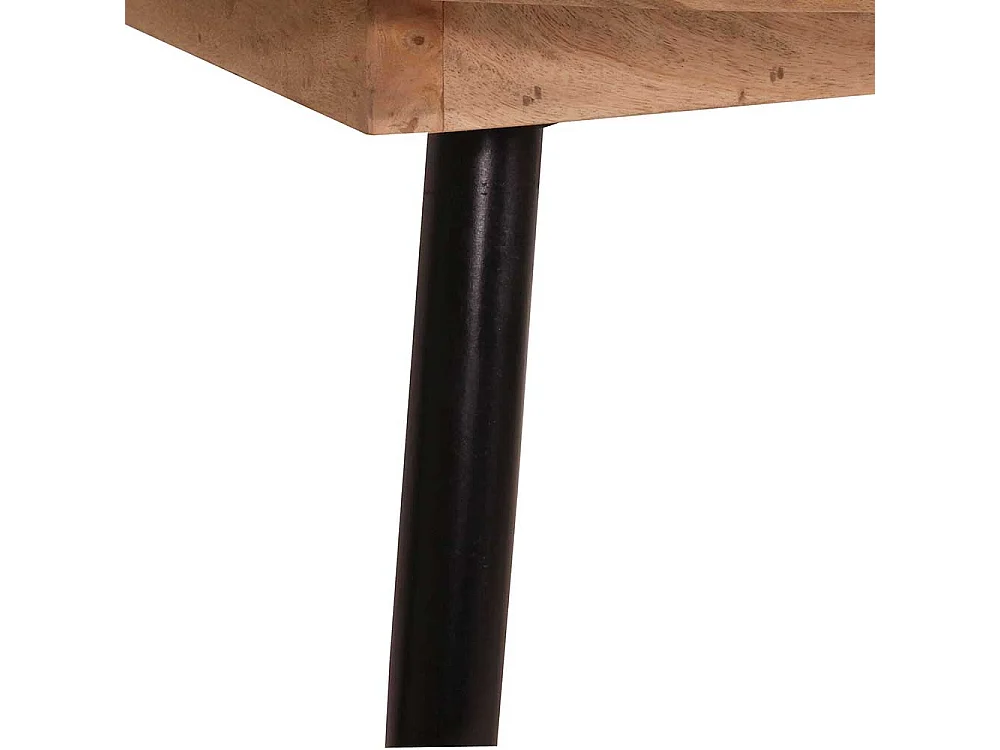 aus Mangobaum Massivholz und Metall Retrostil