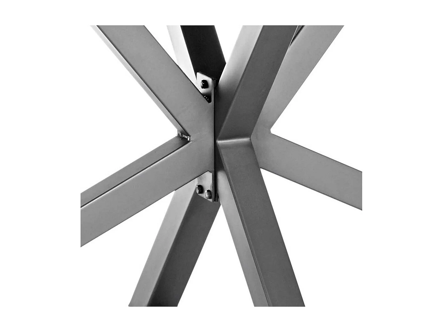 Esszimmertisch aus Wildeiche Massivholz und Eisen Loft Design