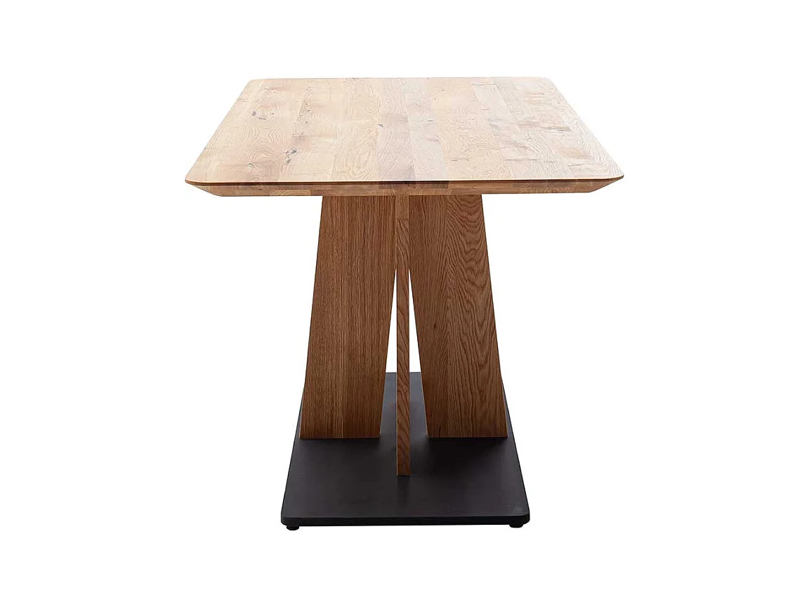 Esstisch Tisch Esszimmer aus Wildeiche Massivholz 76 cm hoch