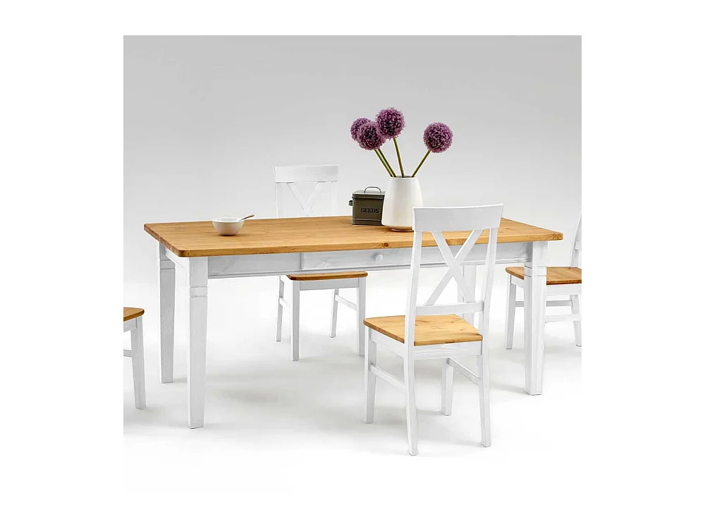 Esstisch mit Schubladen Landhaus