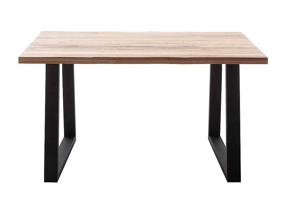 Esstisch Massivholztisch aus Zerreiche Massivholz mit Bügelgestell