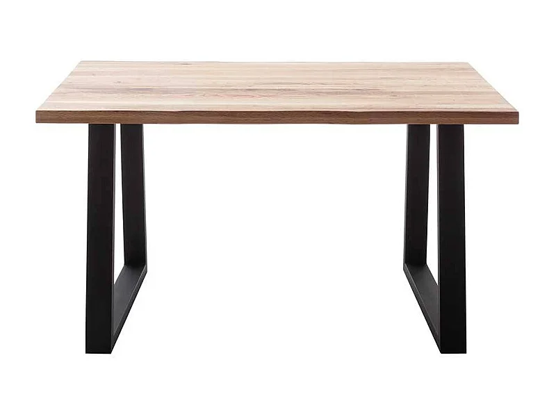 Esstisch Massivholztisch aus Zerreiche Massivholz mit Bügelgestell