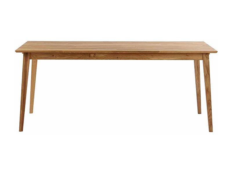 Massiv Esstisch aus Eiche geölt Ansteckplatte