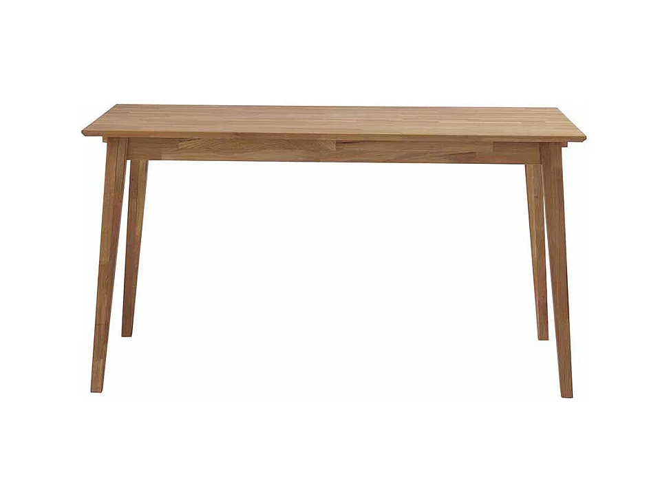 Massiv Esstisch aus Eiche geölt Ansteckplatte