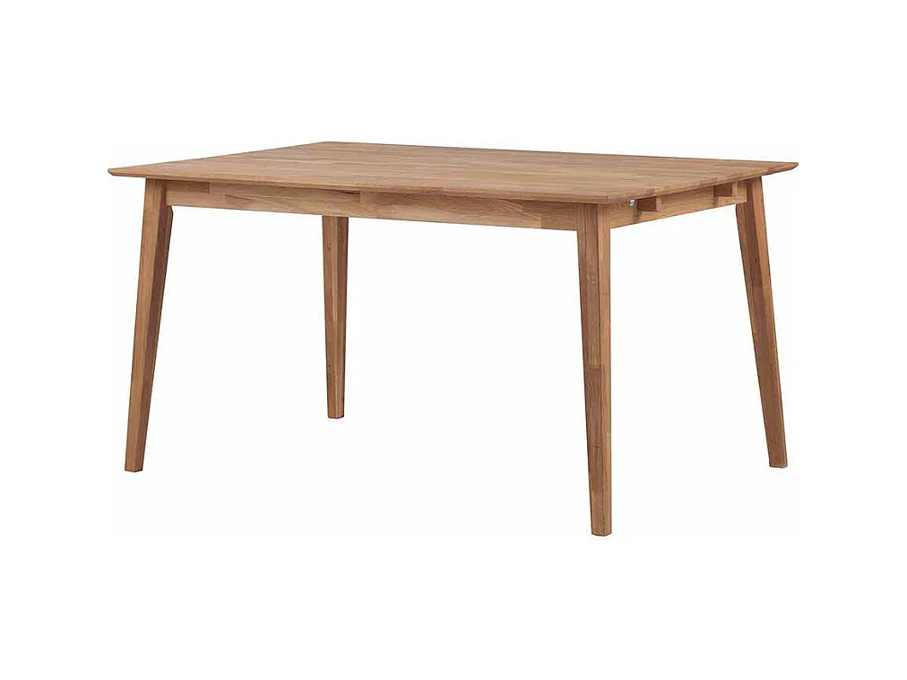 Massiv Esstisch aus Eiche geölt Ansteckplatte