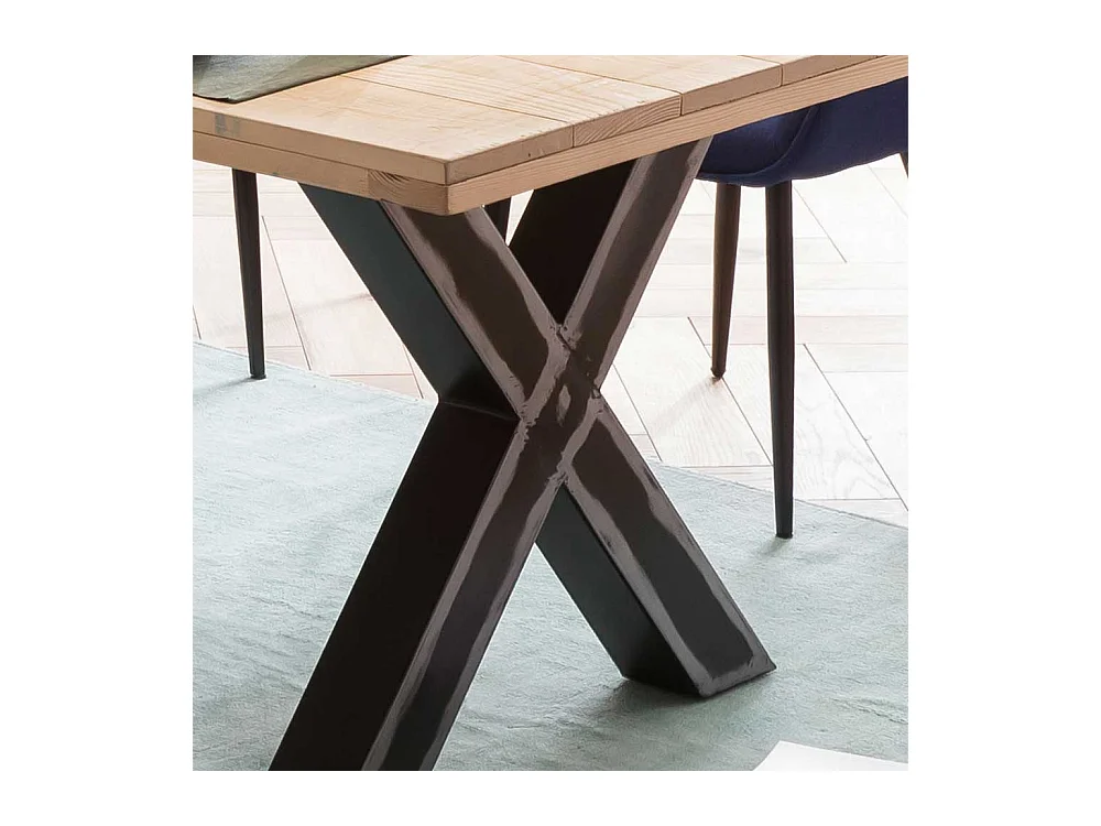 Gerüstholz Tisch Metallgestell X Form modernem Design