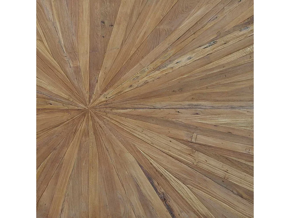 Esszimmertisch rustikal aus Teak Massivholz Industry und Loft Stil