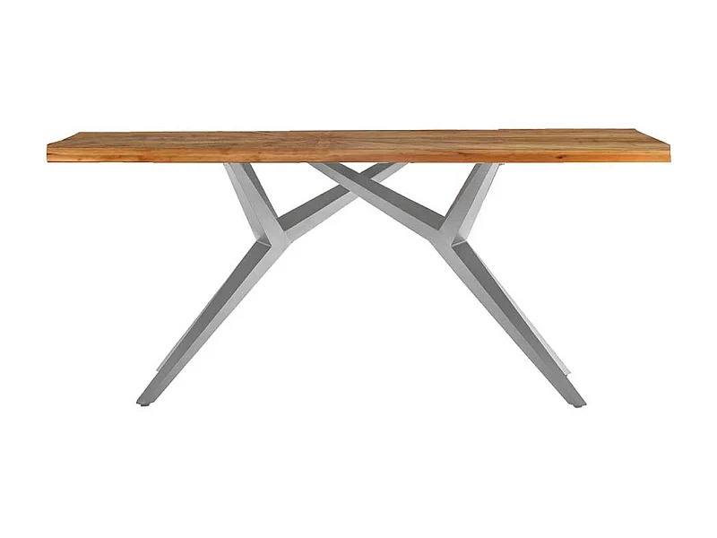 Esszimmertisch rustikal aus Teak Massivholz Industry und Loft Stil