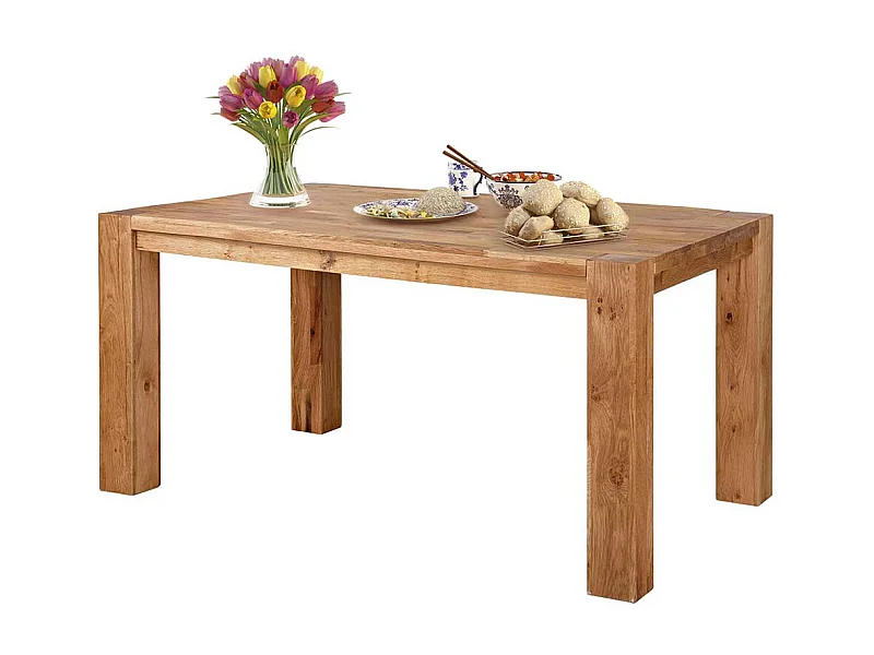 Holztisch aus Wildeiche Massivholz modernem Design