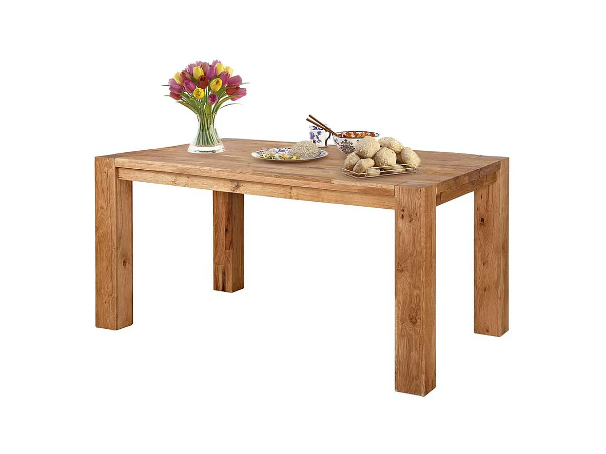 Holztisch aus Wildeiche Massivholz modernem Design