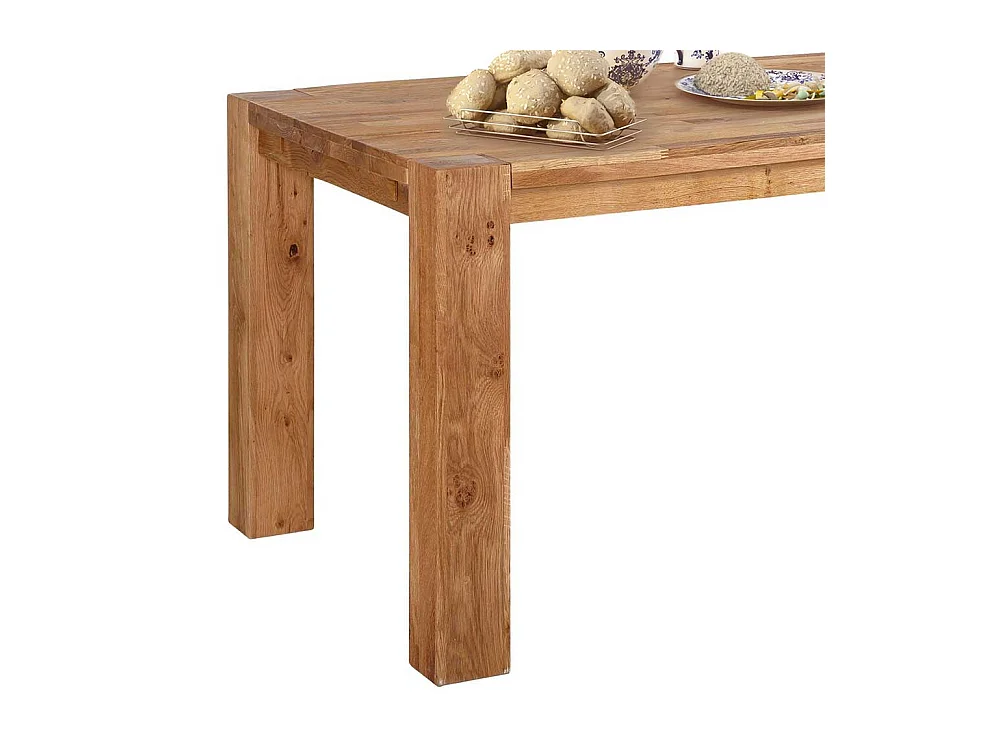 Holztisch aus Wildeiche Massivholz modernem Design