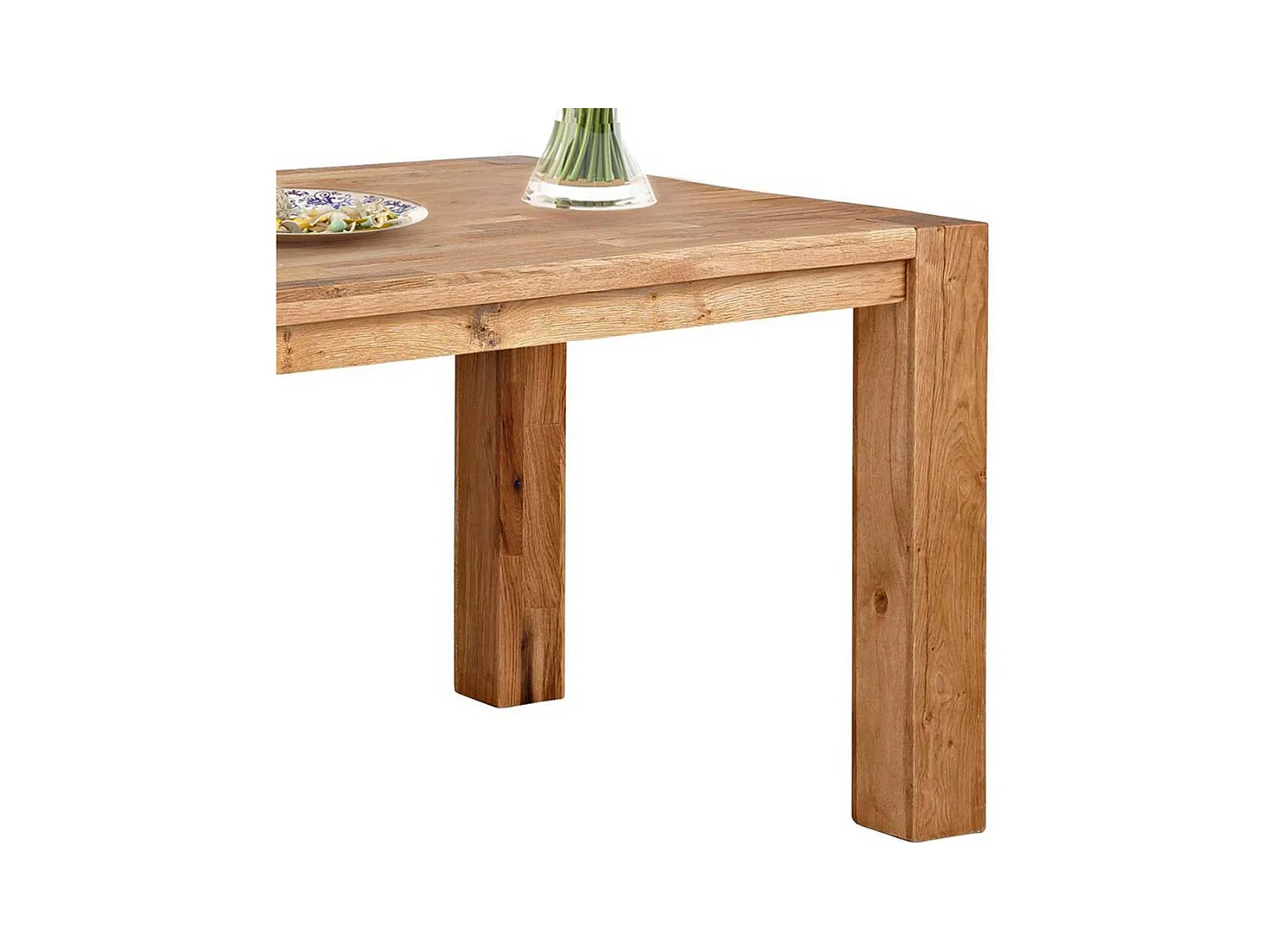 Holztisch aus Wildeiche Massivholz modernem Design
