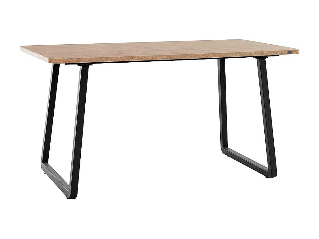 Esstisch in Wildeichefarben und Schwarz Industry Stil