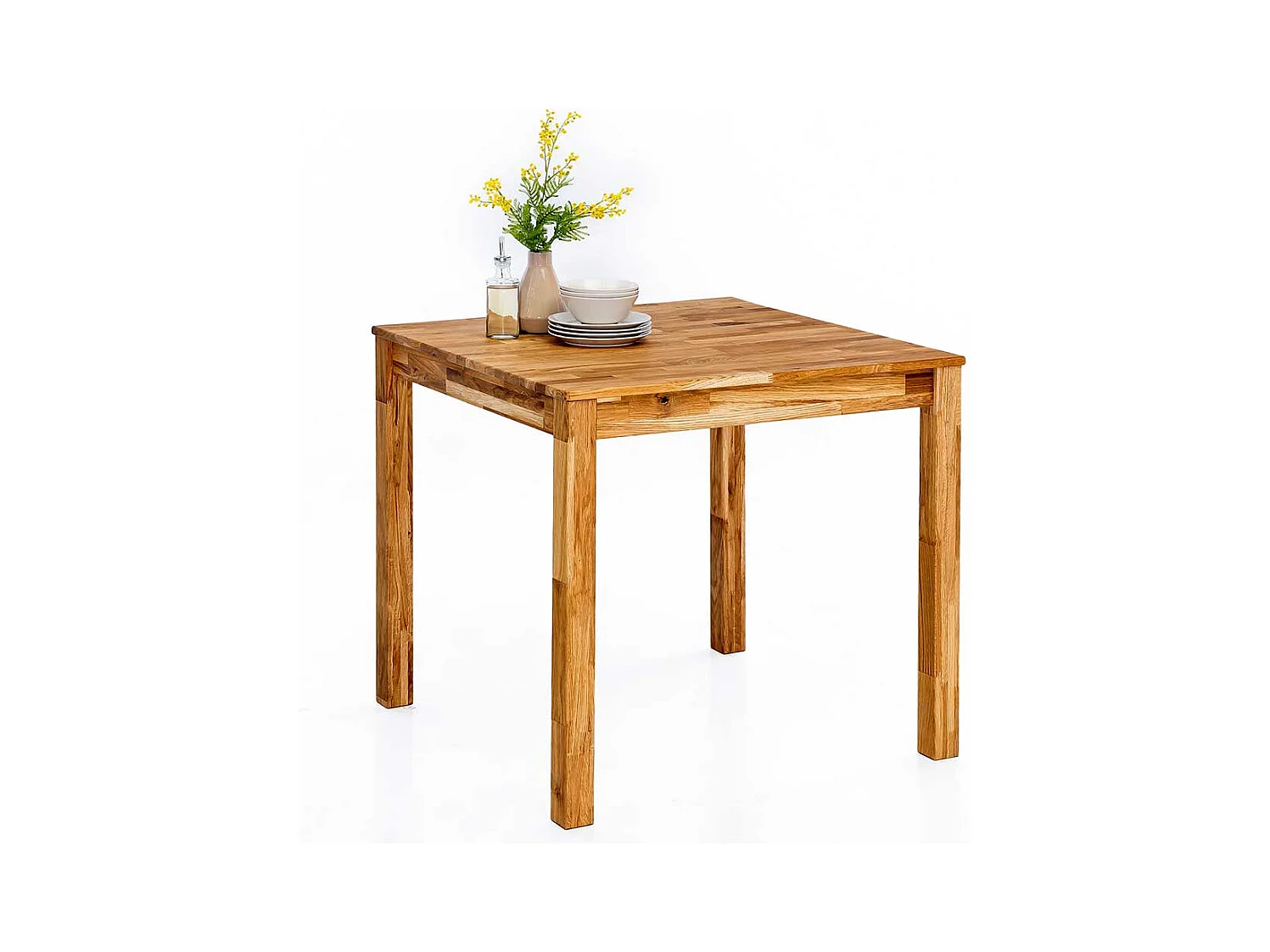 Echtholztisch aus Eiche Massivholz modern