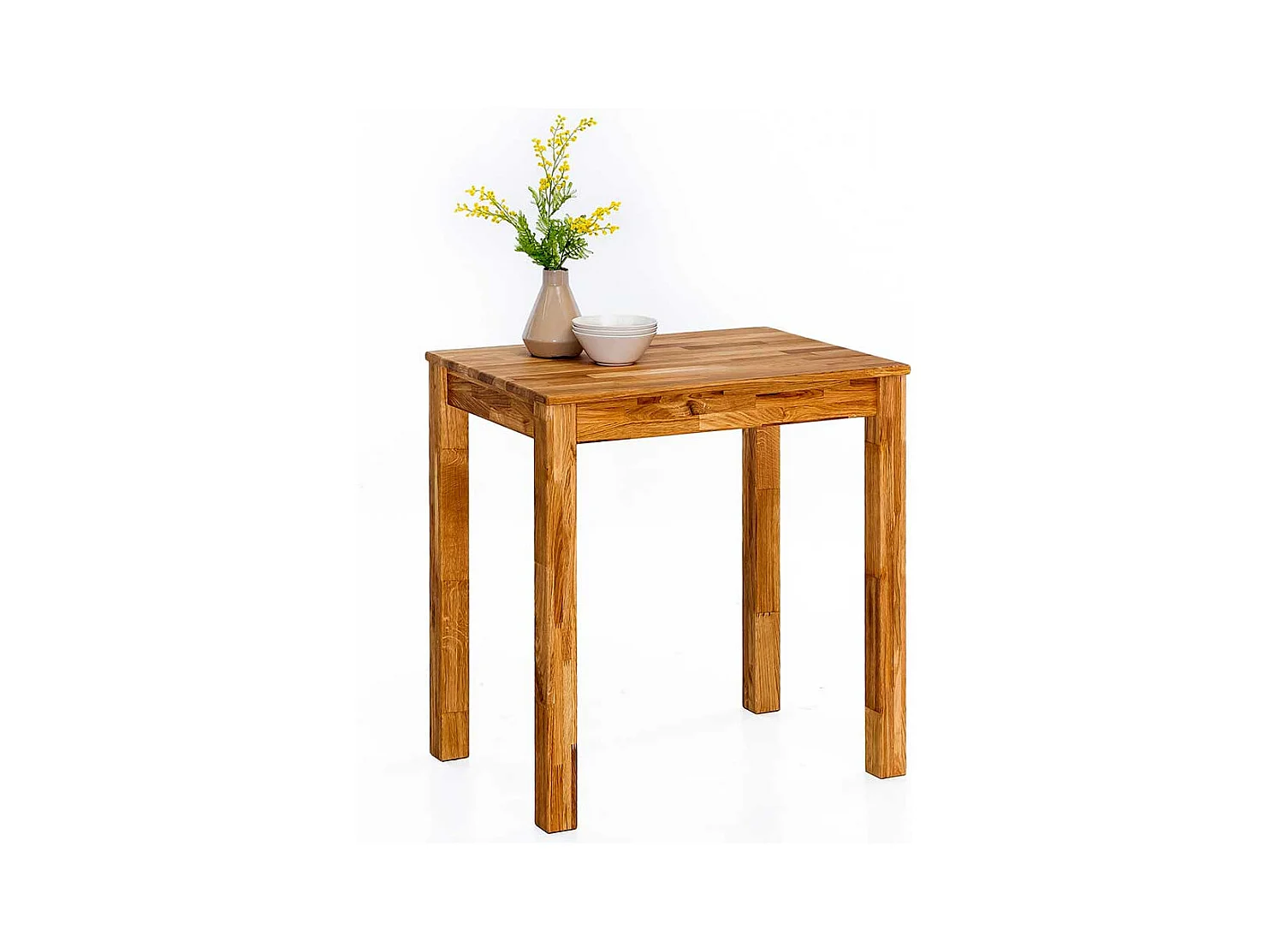 Echtholztisch aus Eiche Massivholz modern