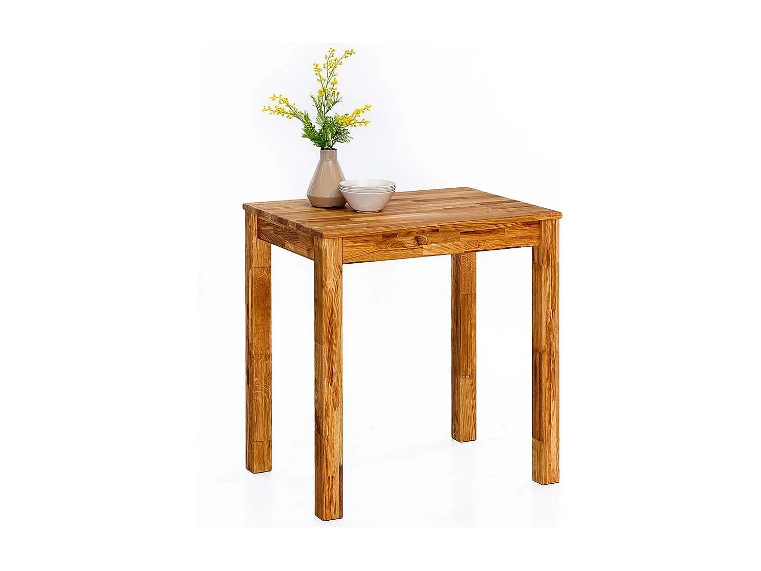 Echtholztisch aus Eiche Massivholz modern