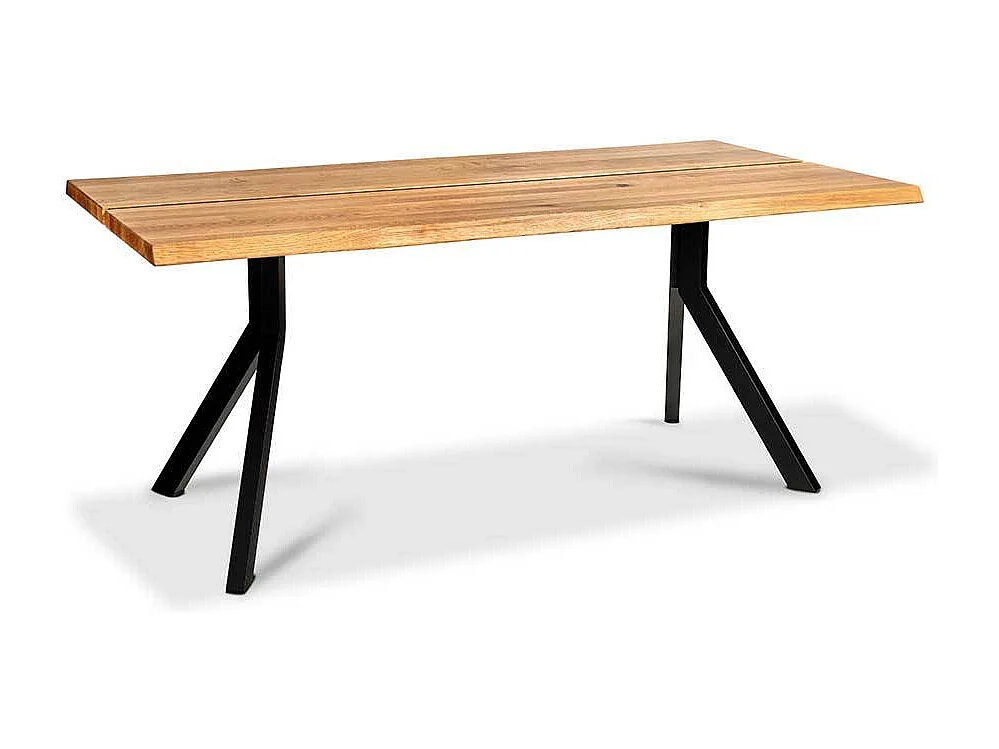 Esstisch Massivholztisch in Wildeichefarben mit Y Fußgestell