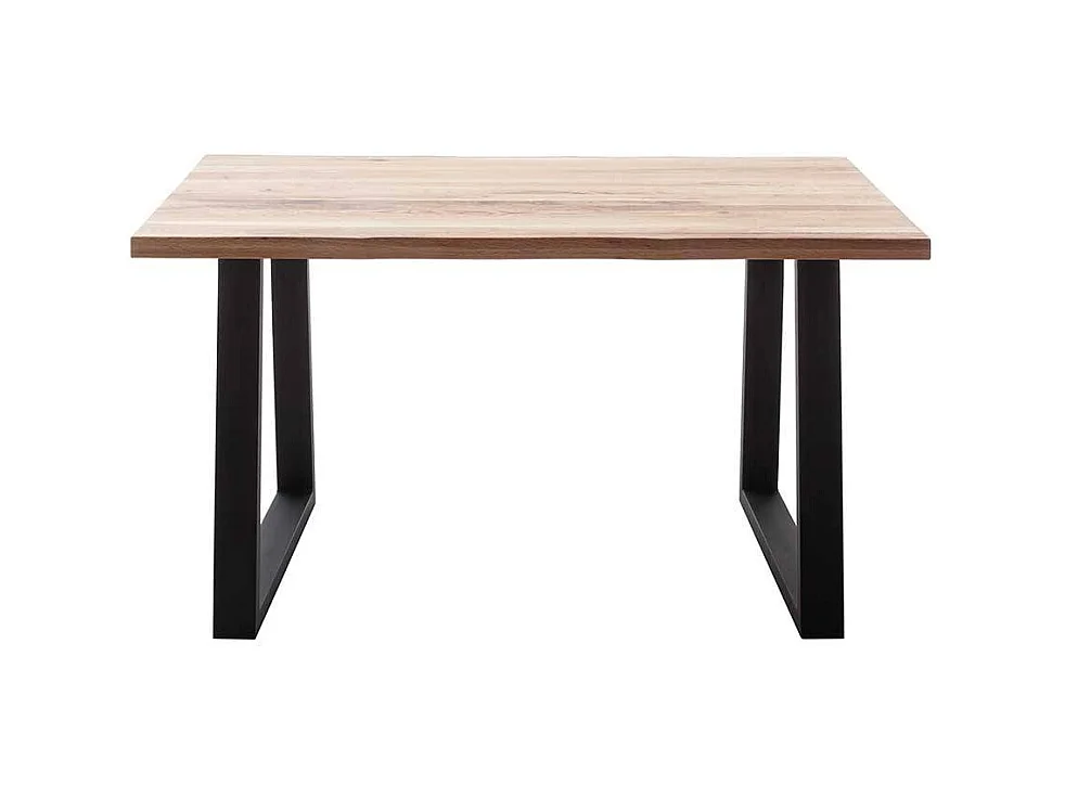 Esstisch Massivholztisch aus Zerreiche Massivholz mit Bügelgestell