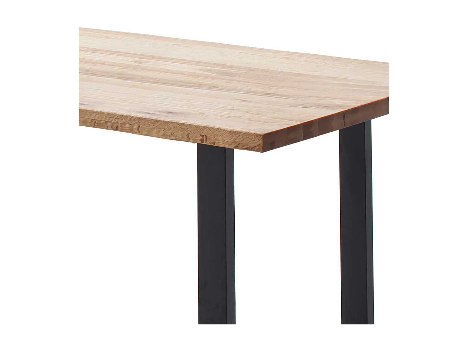 Esstisch Holztisch mit Massivholzplatte mit Bügelgestell