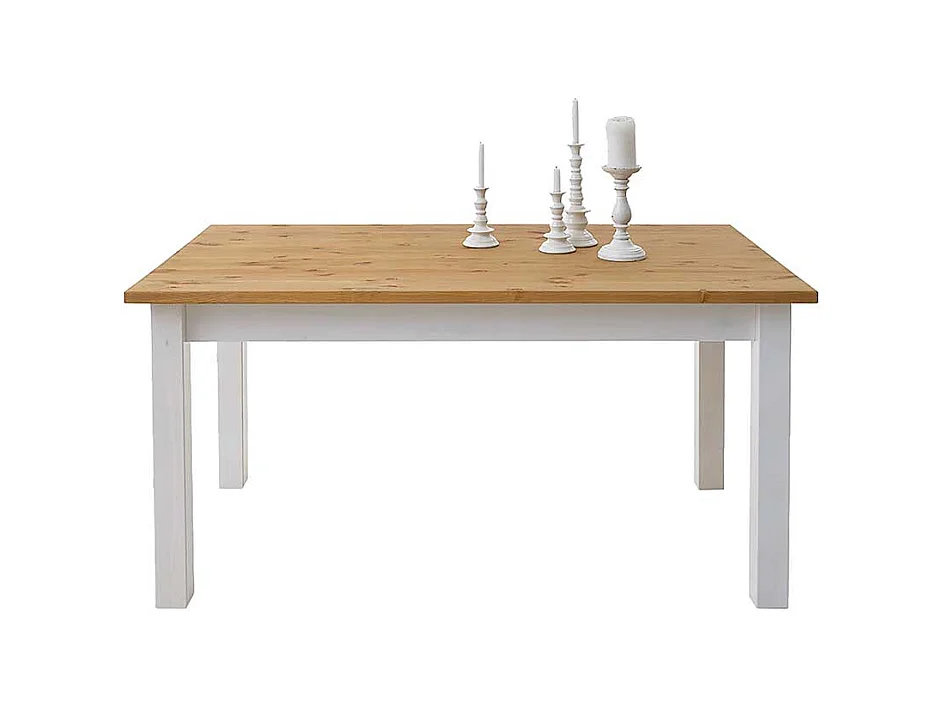 Massivholz Esstisch im Landhausstil Kiefer