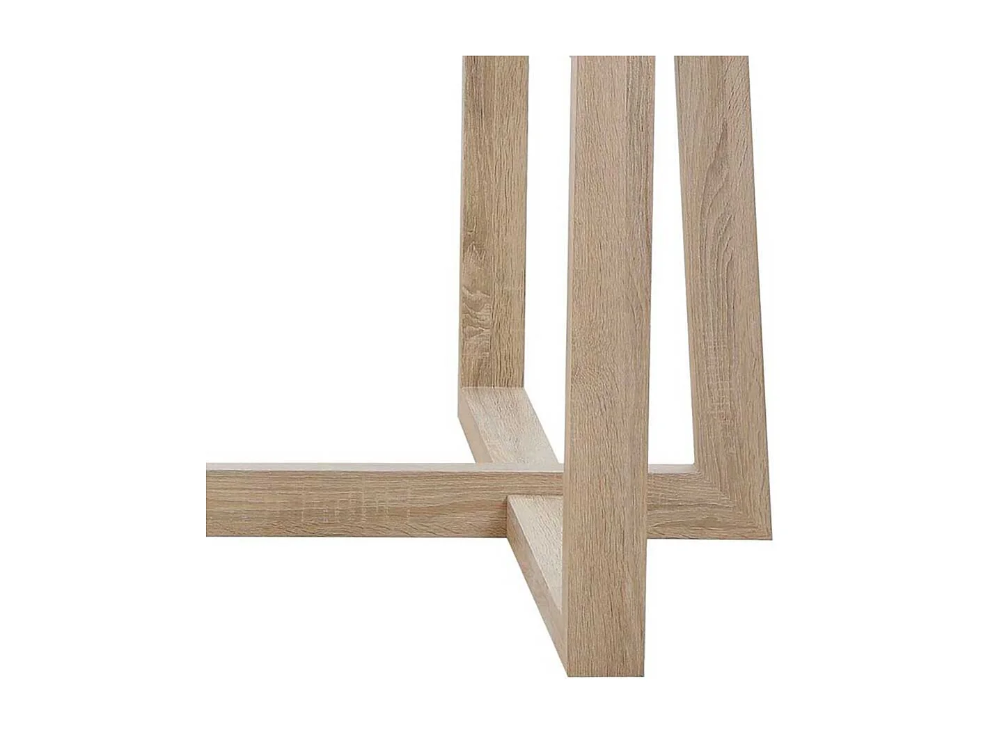 Couchtisch Sofatisch in Holzoptik foliert mit Bügelgestell