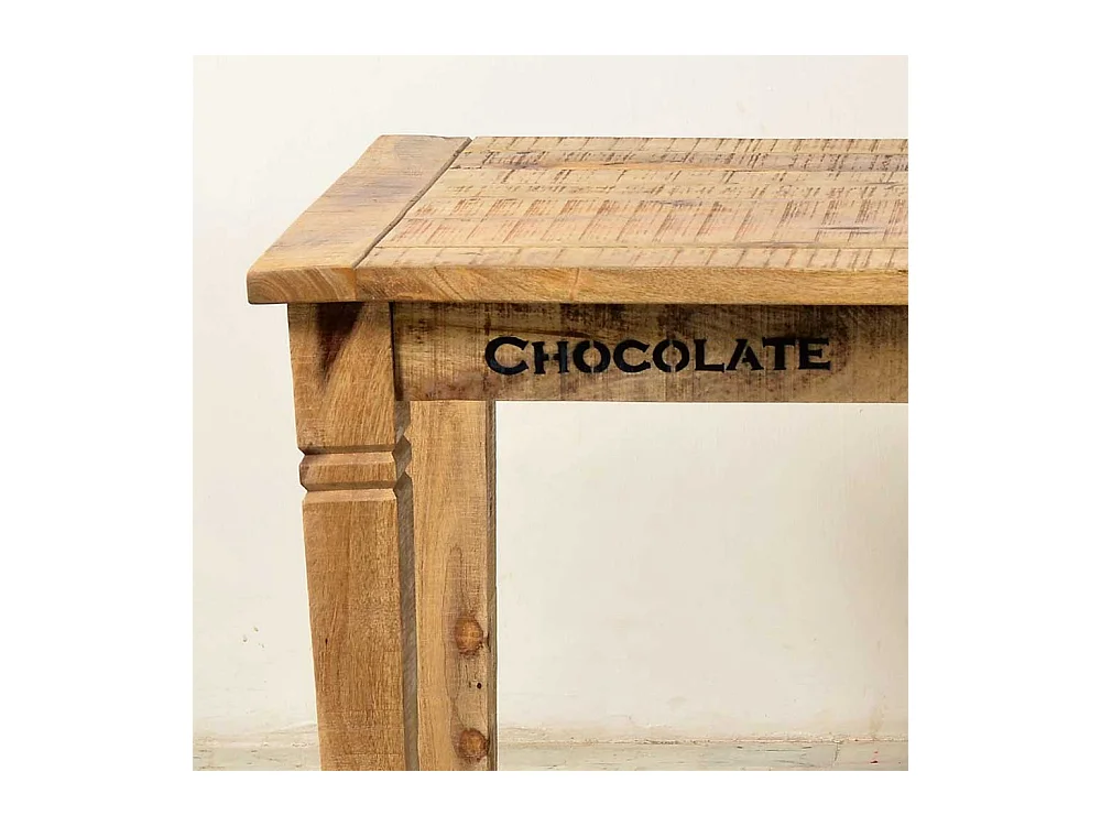 Esszimmertisch aus Mangobaum Massivholz Industry Style