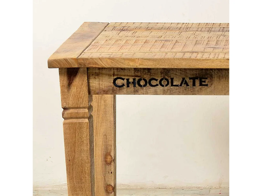 Esszimmertisch aus Mangobaum Massivholz Industry Style