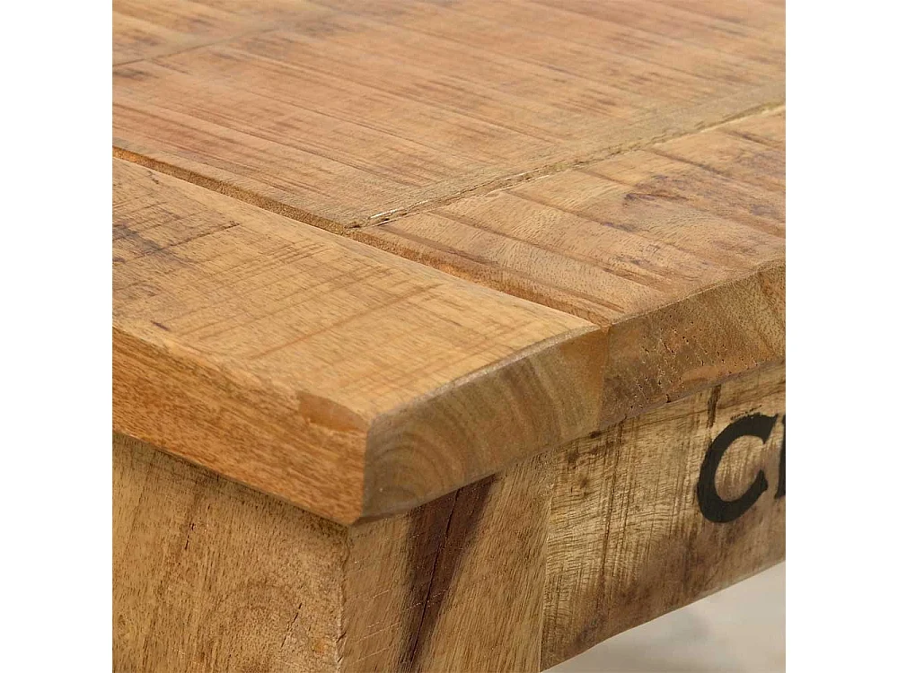 Esszimmertisch aus Mangobaum Massivholz Industry Style