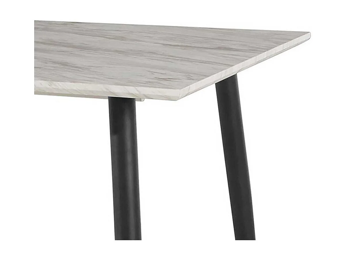 Esstisch Tisch Esszimmer mit Holzwerkstoff Oberfläche foliert