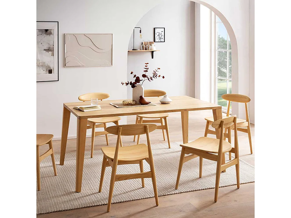 Esstisch Tisch Esszimmer mit Vierfußgestell in rechteckiger Form