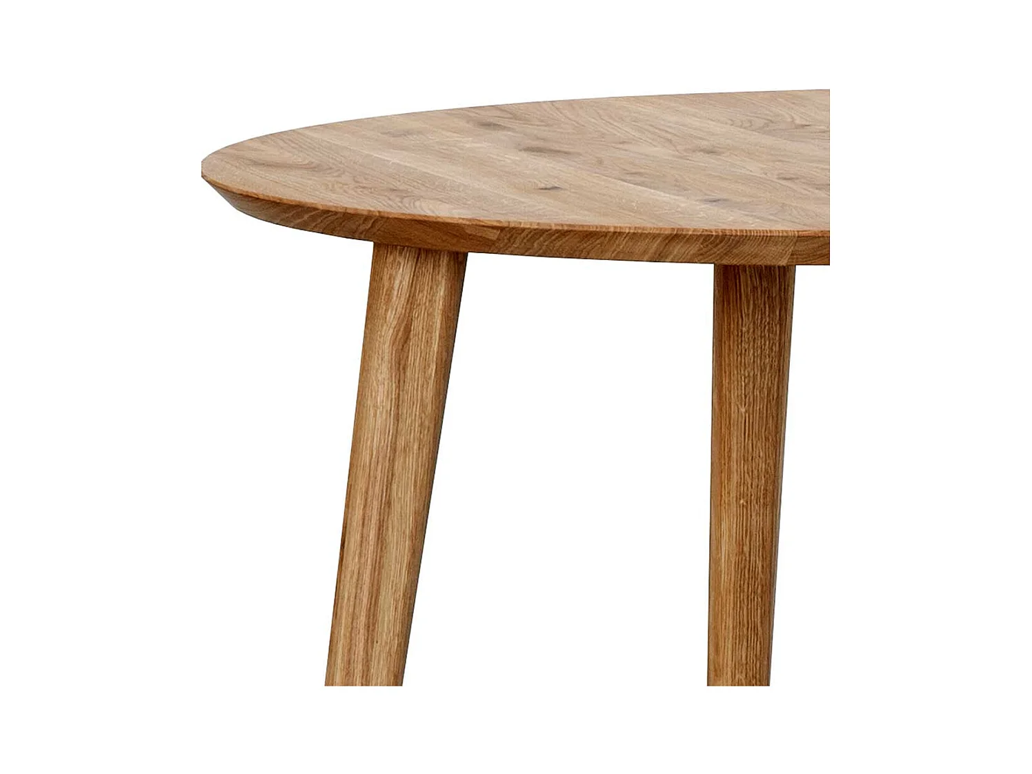 Tisch Massivholz aus Wildeiche Massivholz geölt runder Tischplatte