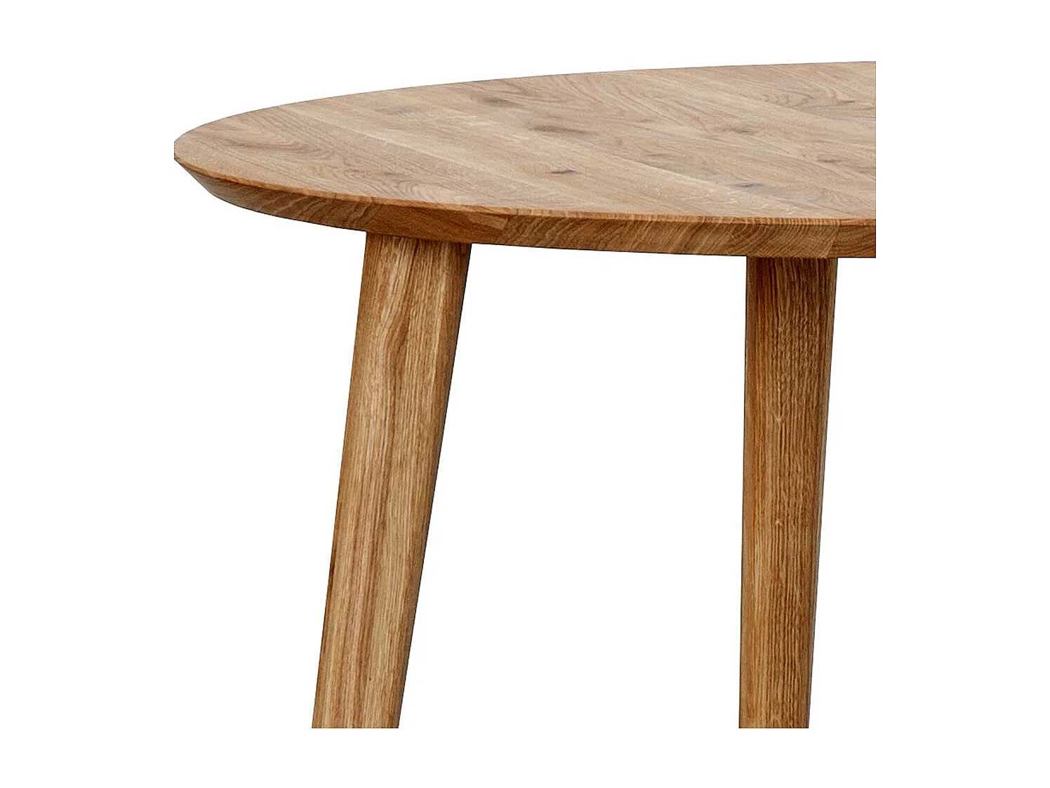 Tisch Massivholz aus Wildeiche Massivholz geölt runder Tischplatte