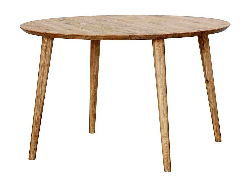 Tisch Massivholz aus Wildeiche Massivholz geölt runder Tischplatte