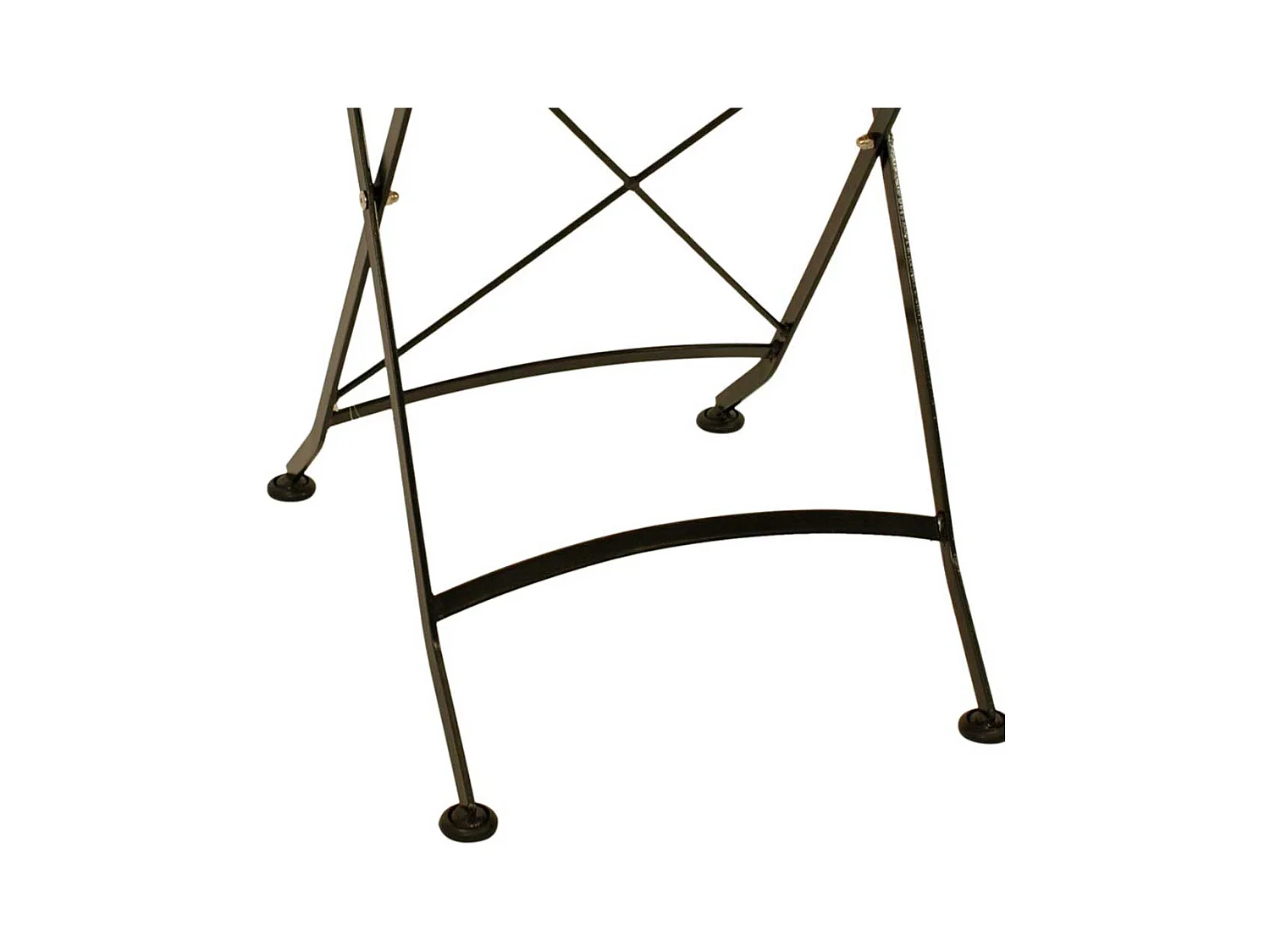 Klapptisch Outdoor rund 75 cm Durchmesser Eukalyptusholz & Stahl