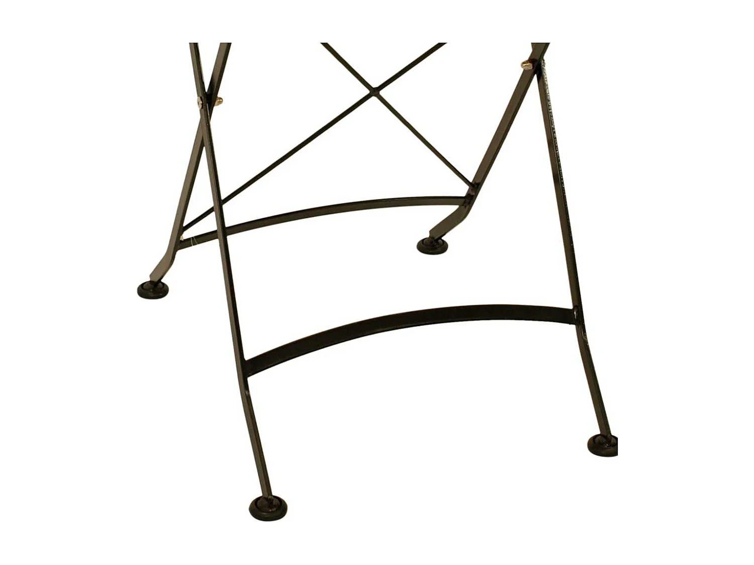 Klapptisch Outdoor rund 75 cm Durchmesser Eukalyptusholz & Stahl