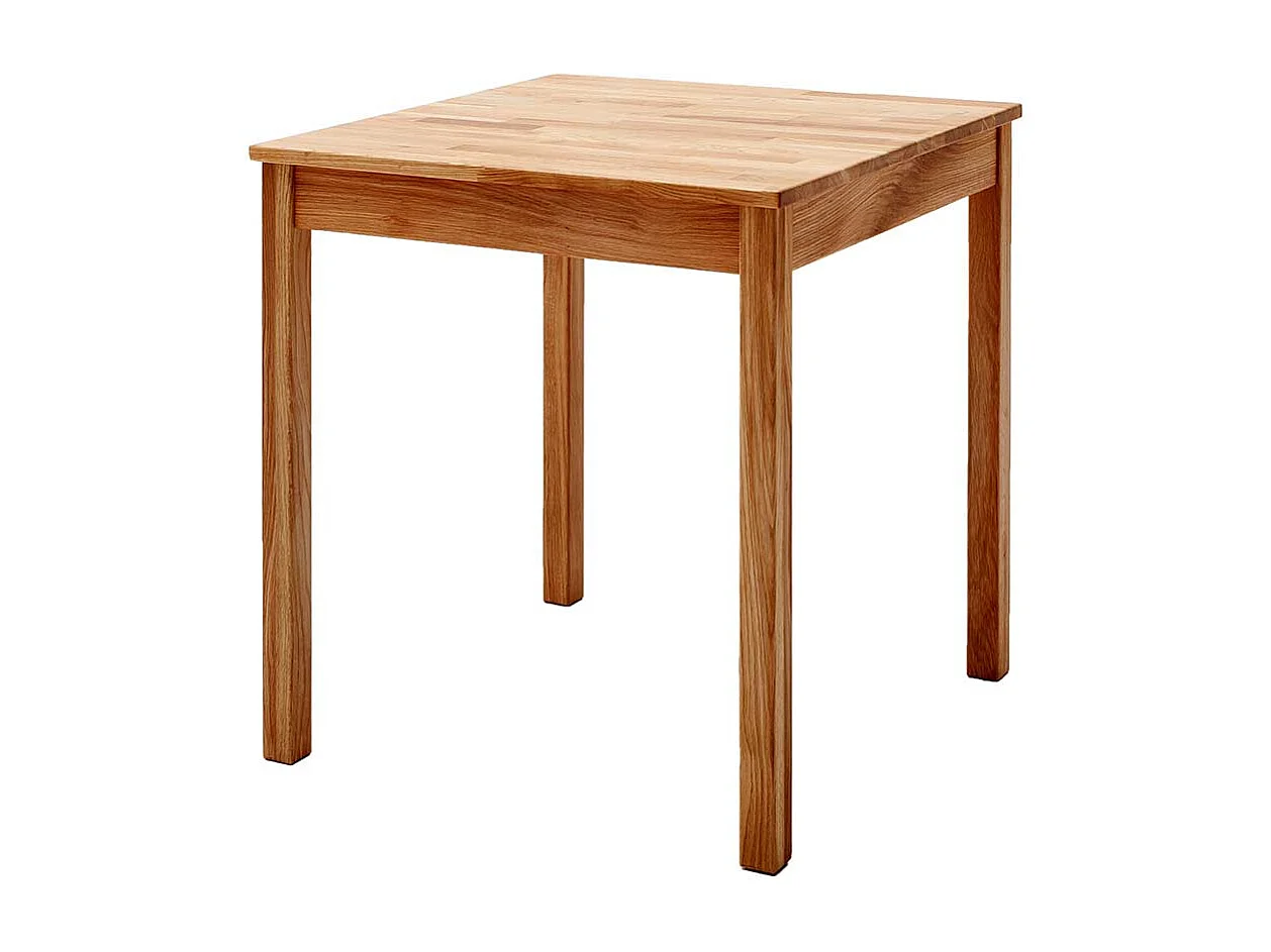 Esstisch aus Wildeiche Massivholz 76 cm hoch