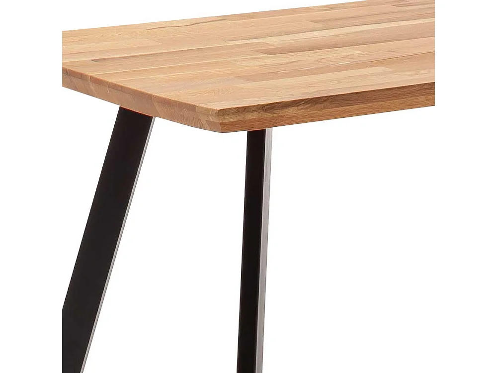 Esstisch Esszimmertisch im Industry und Loft Stil mit Schweizer Kante