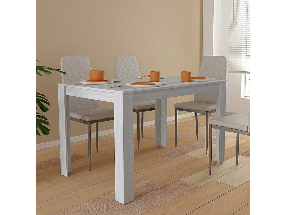 Esstisch in Weiß 80 cm tief