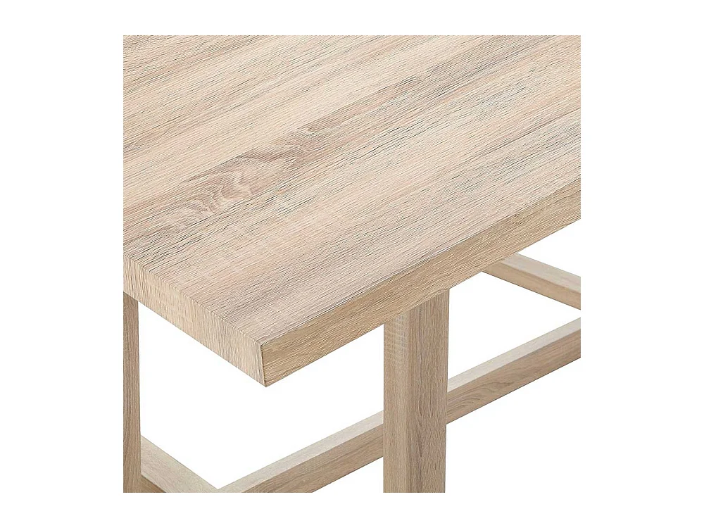 Couchtisch Sofatisch in Holzoptik foliert mit Bügelgestell