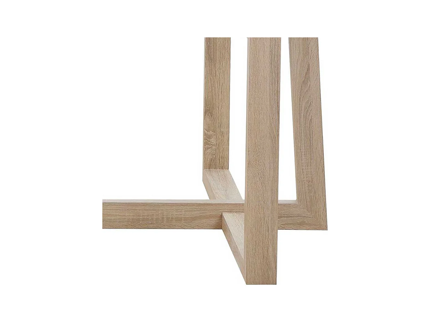 Couchtisch Sofatisch in Holzoptik foliert mit Bügelgestell