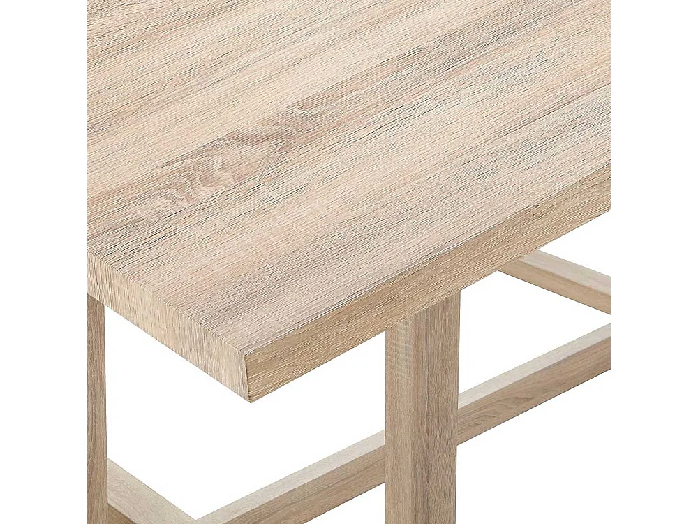 Couchtisch Sofatisch in Holzoptik foliert mit Bügelgestell