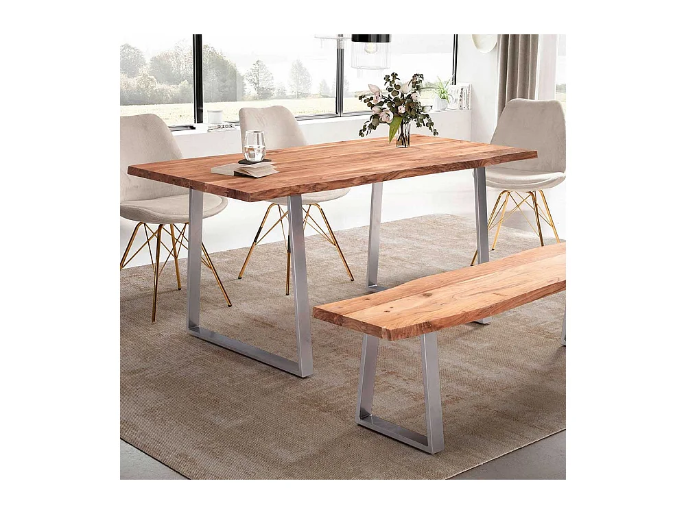 Küchen Tisch Esstisch im Industry und Loft Stil mit Bügelgestell