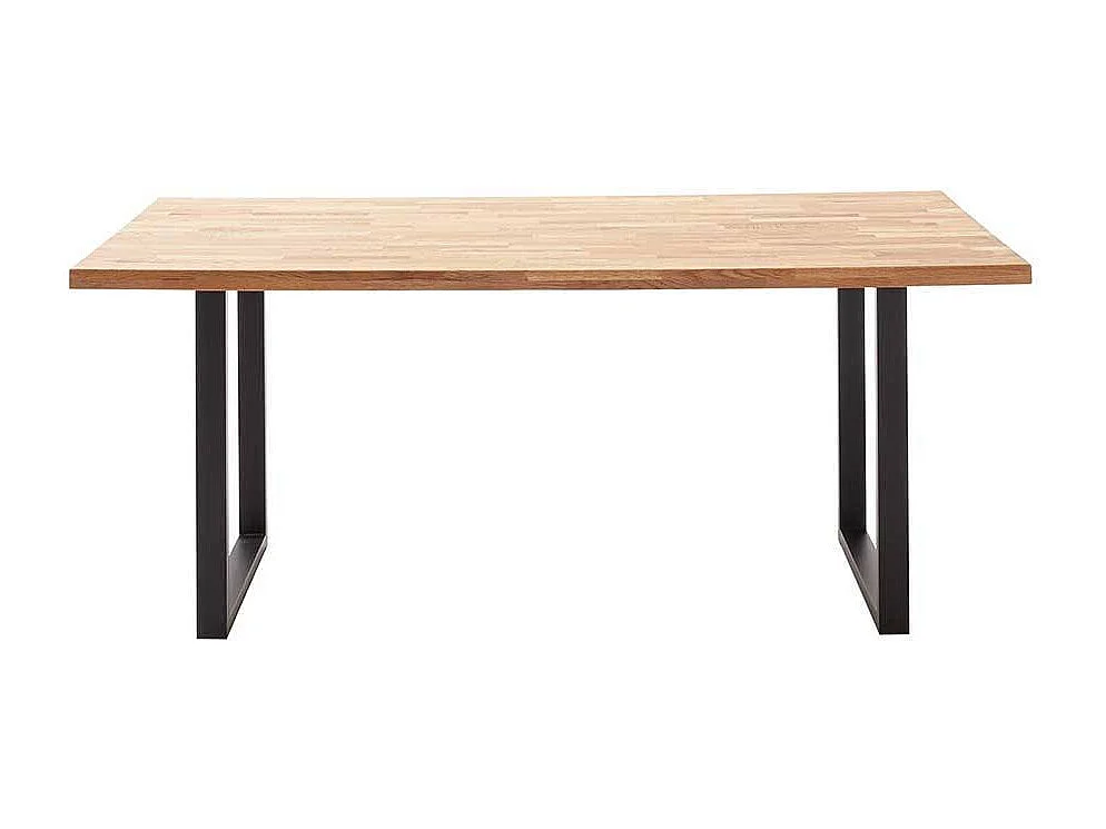 Esstisch Küchentisch aus Zerreiche Massivholz mit Bügelgestell