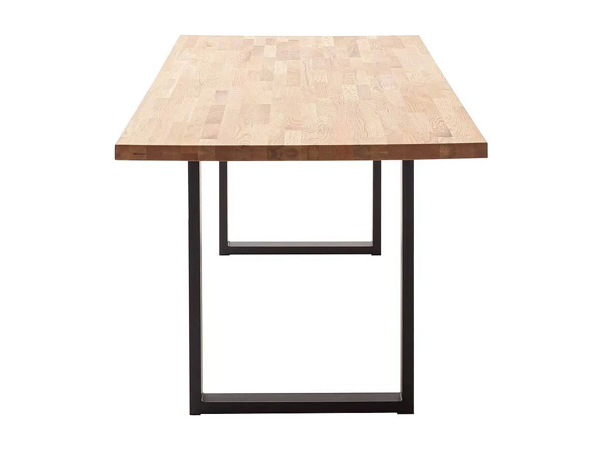 Esstisch Küchentisch aus Zerreiche Massivholz mit Bügelgestell