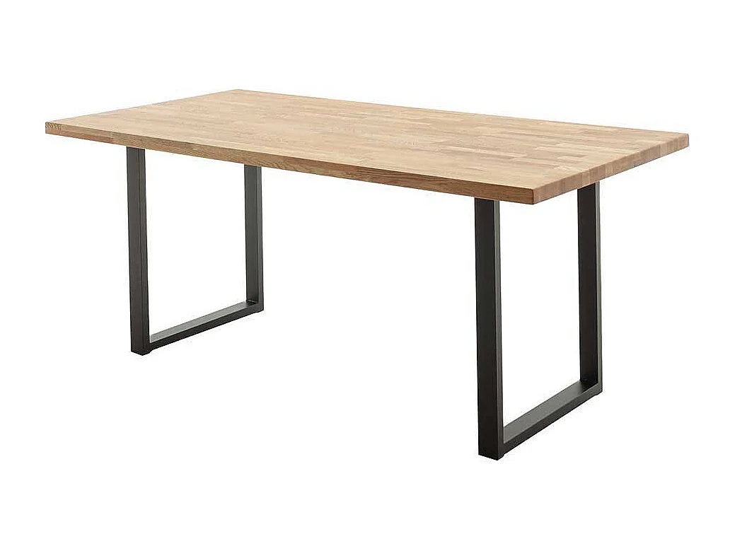 Esstisch Küchentisch aus Zerreiche Massivholz mit Bügelgestell